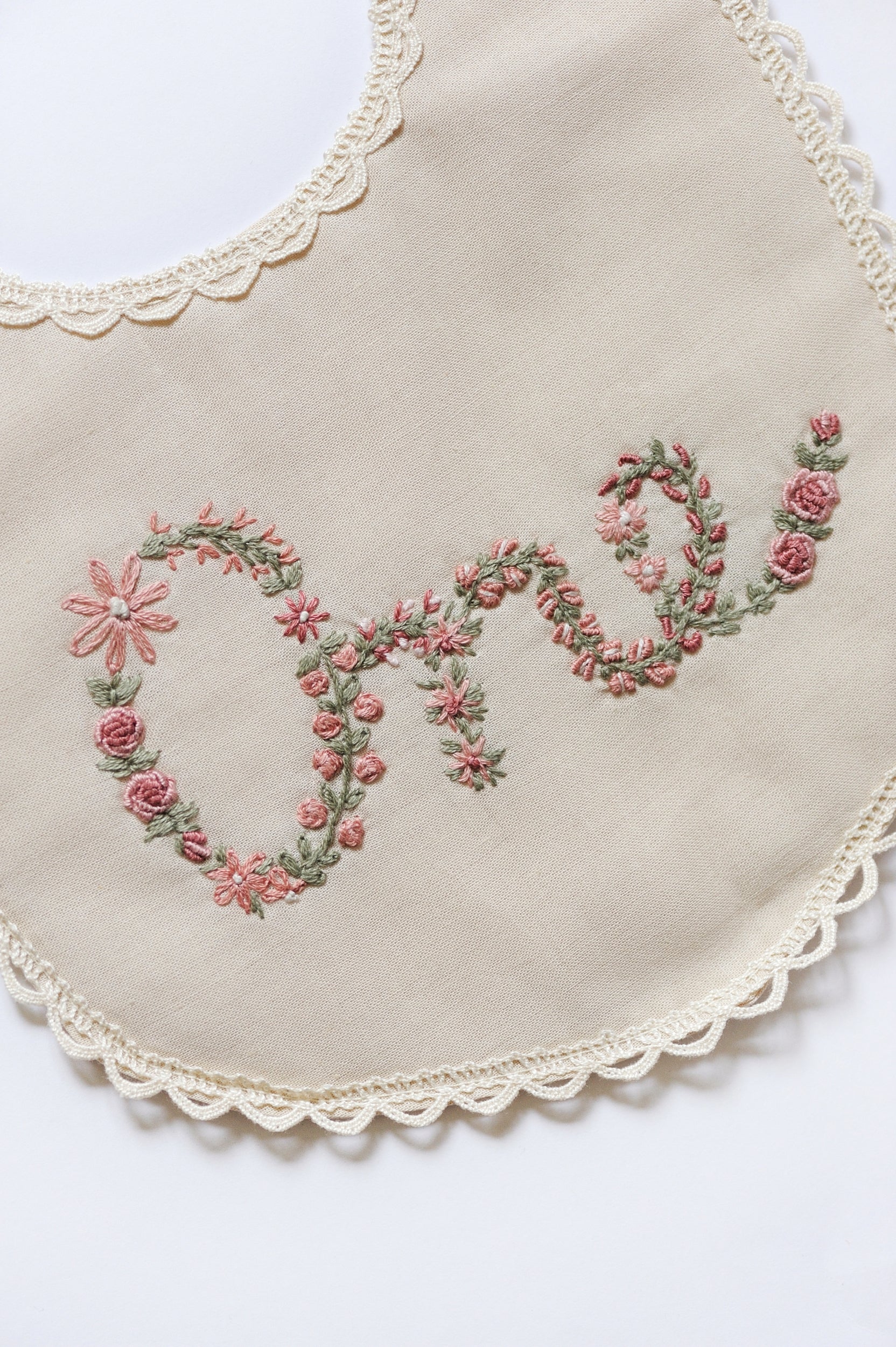 Floral Milestone Bib