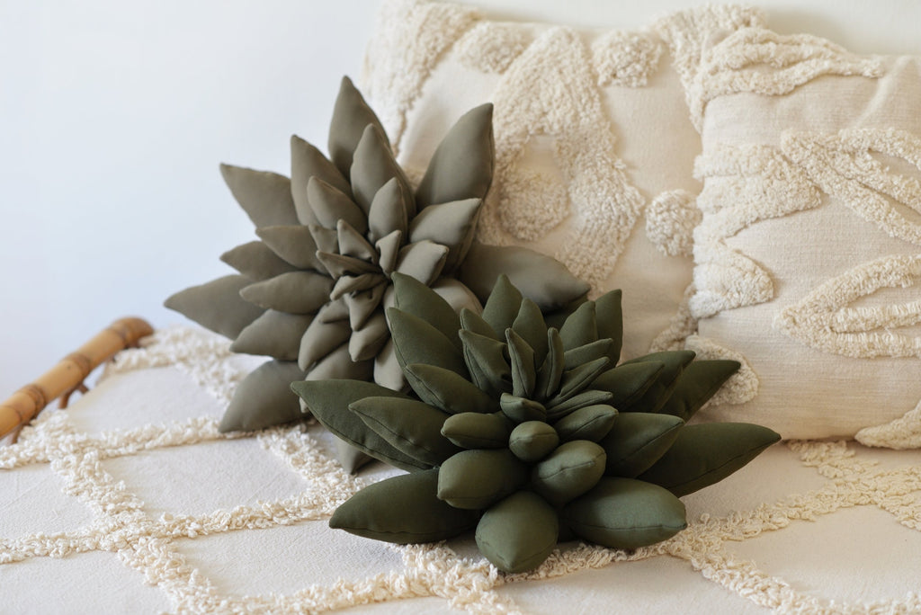 Succulent Decor Pillow