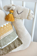 Olive Camel Decor Pillow