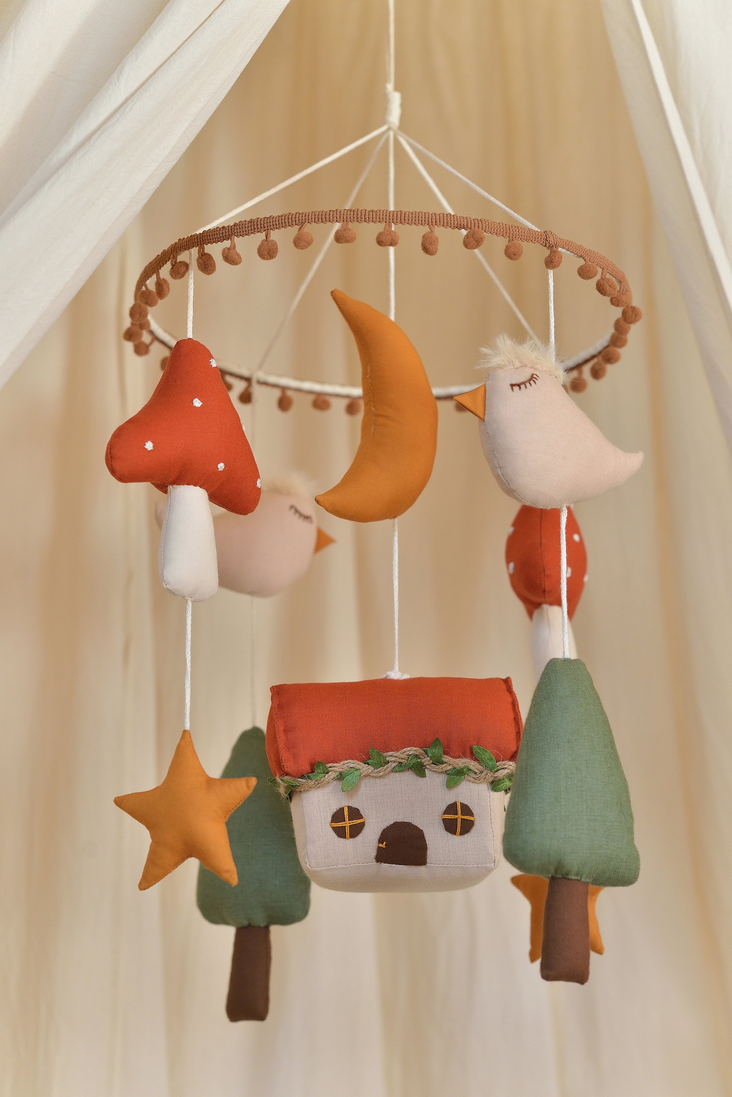 Cottagecore Nursery Mobile