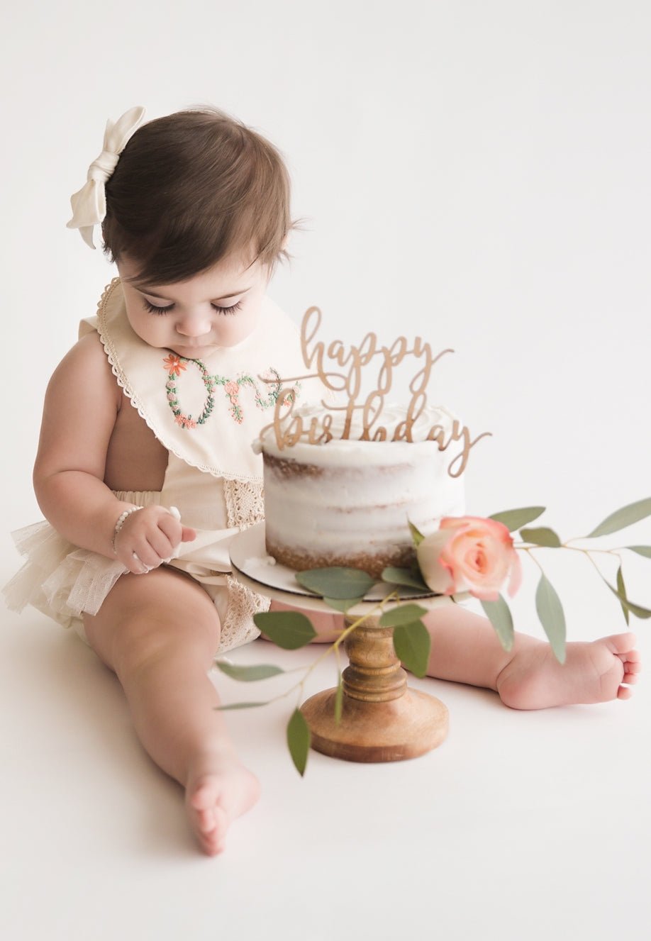 Floral Milestone Bib