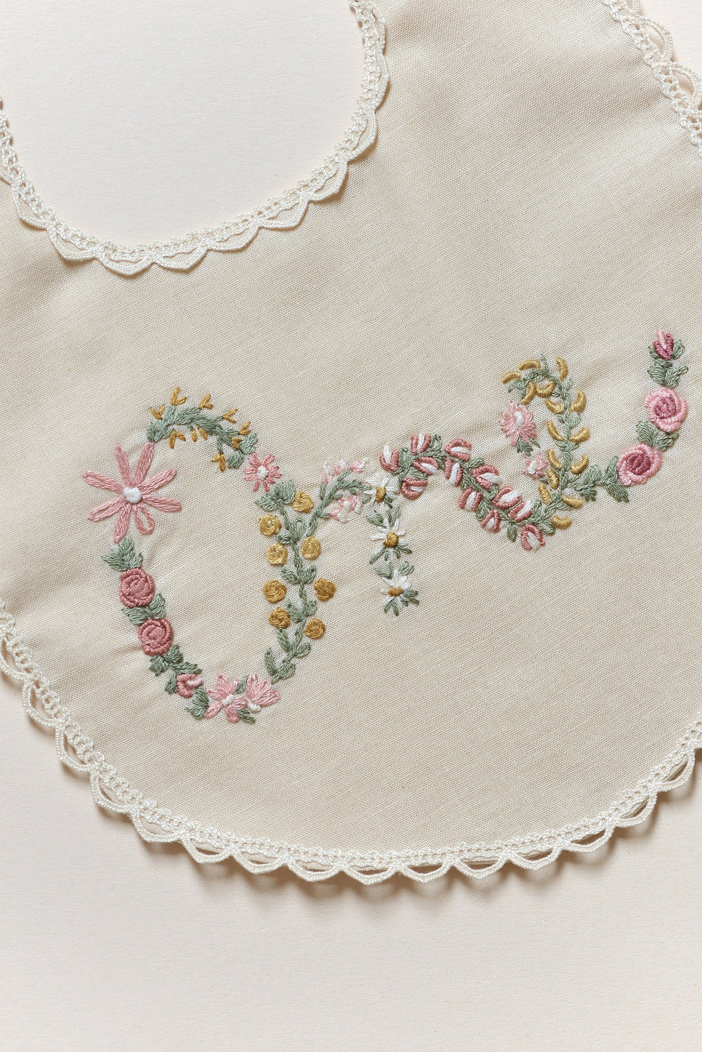 Floral Milestone Bib