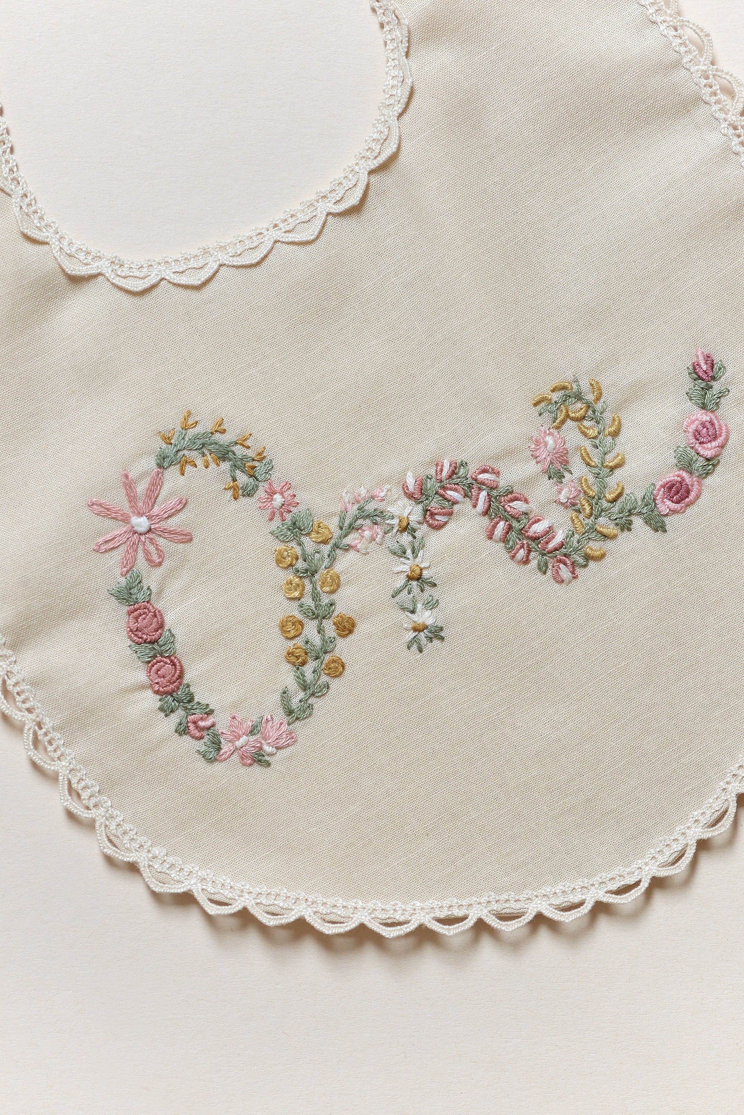 Floral Milestone Bib