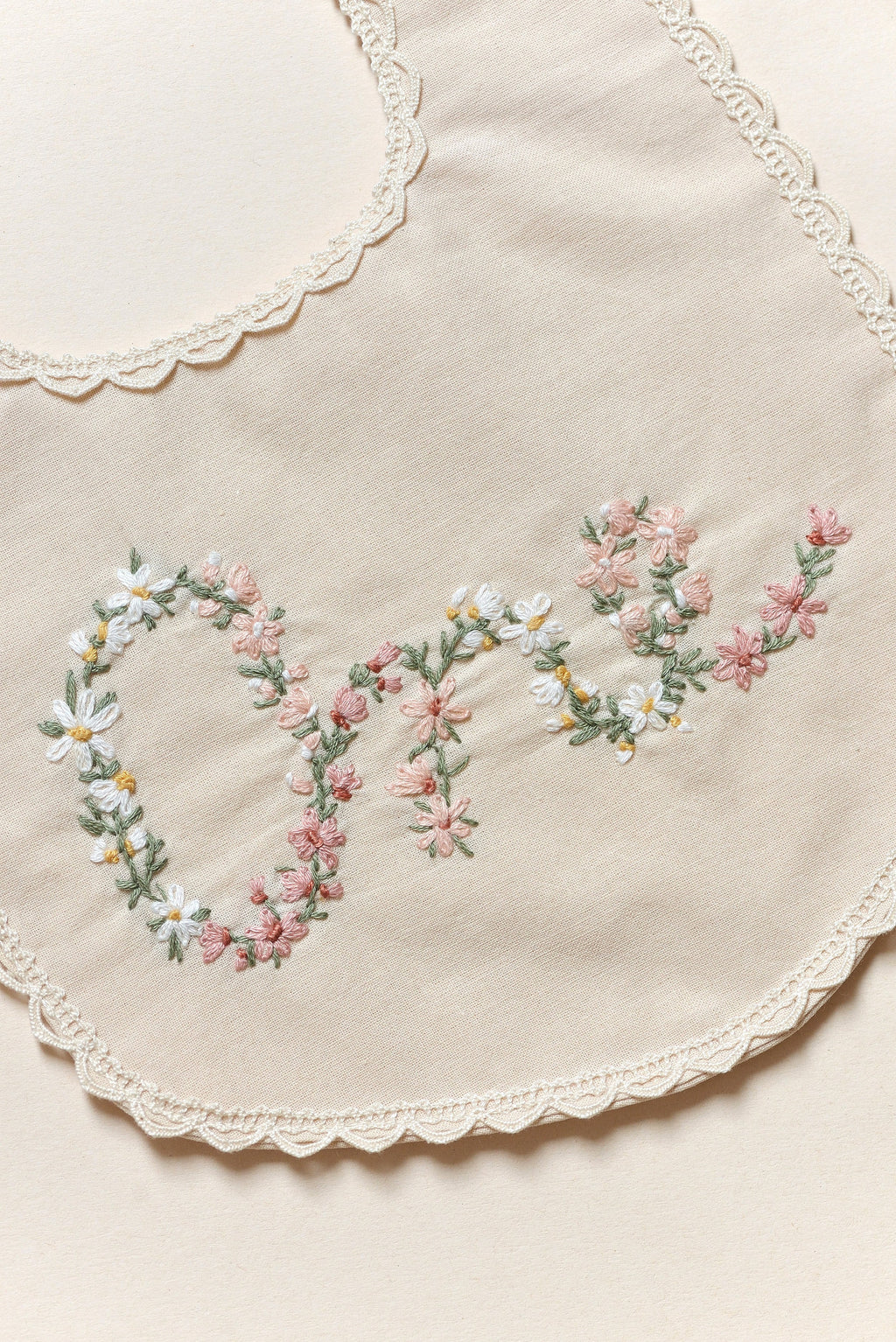 Floral Milestone Bib