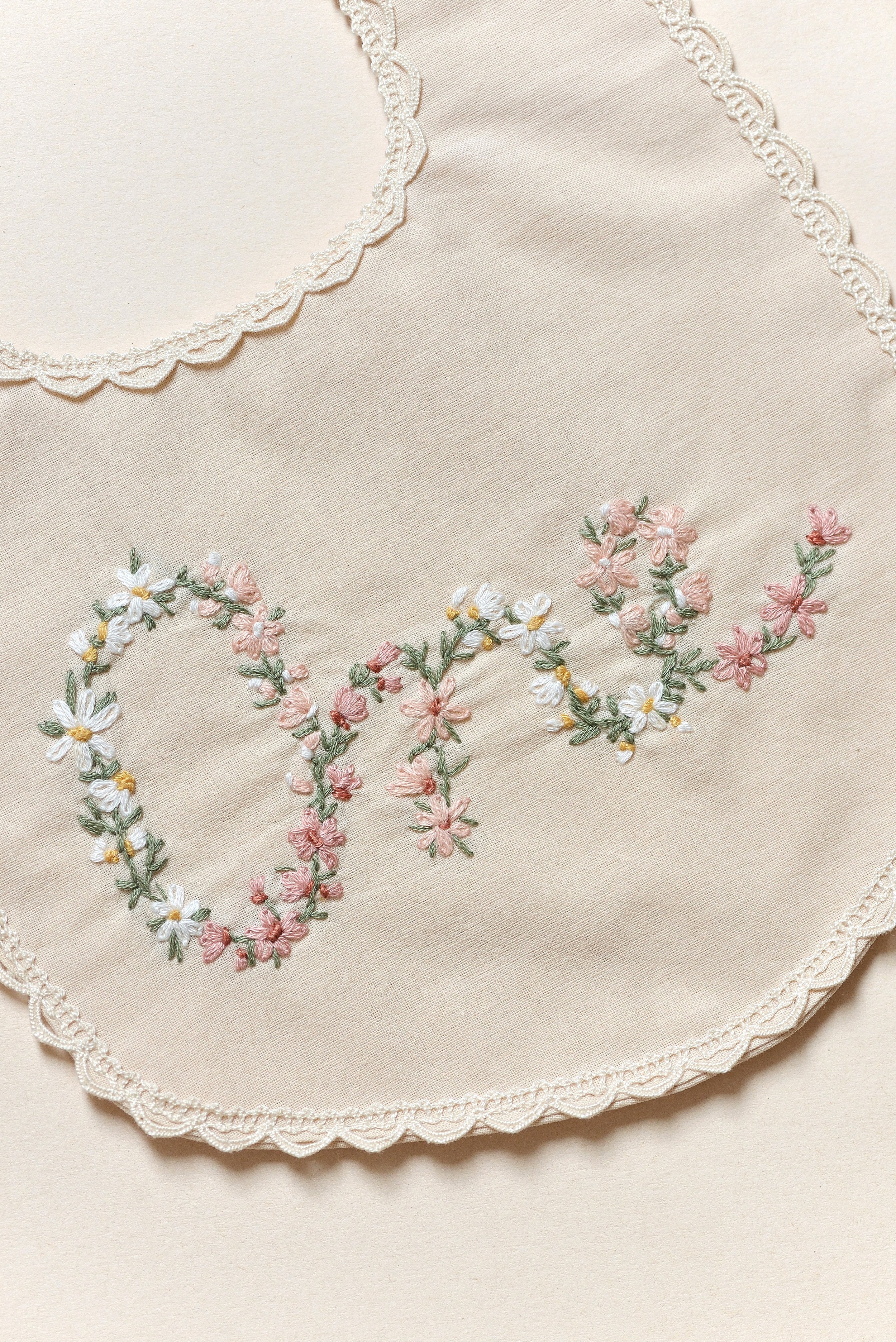 Floral Milestone Bib