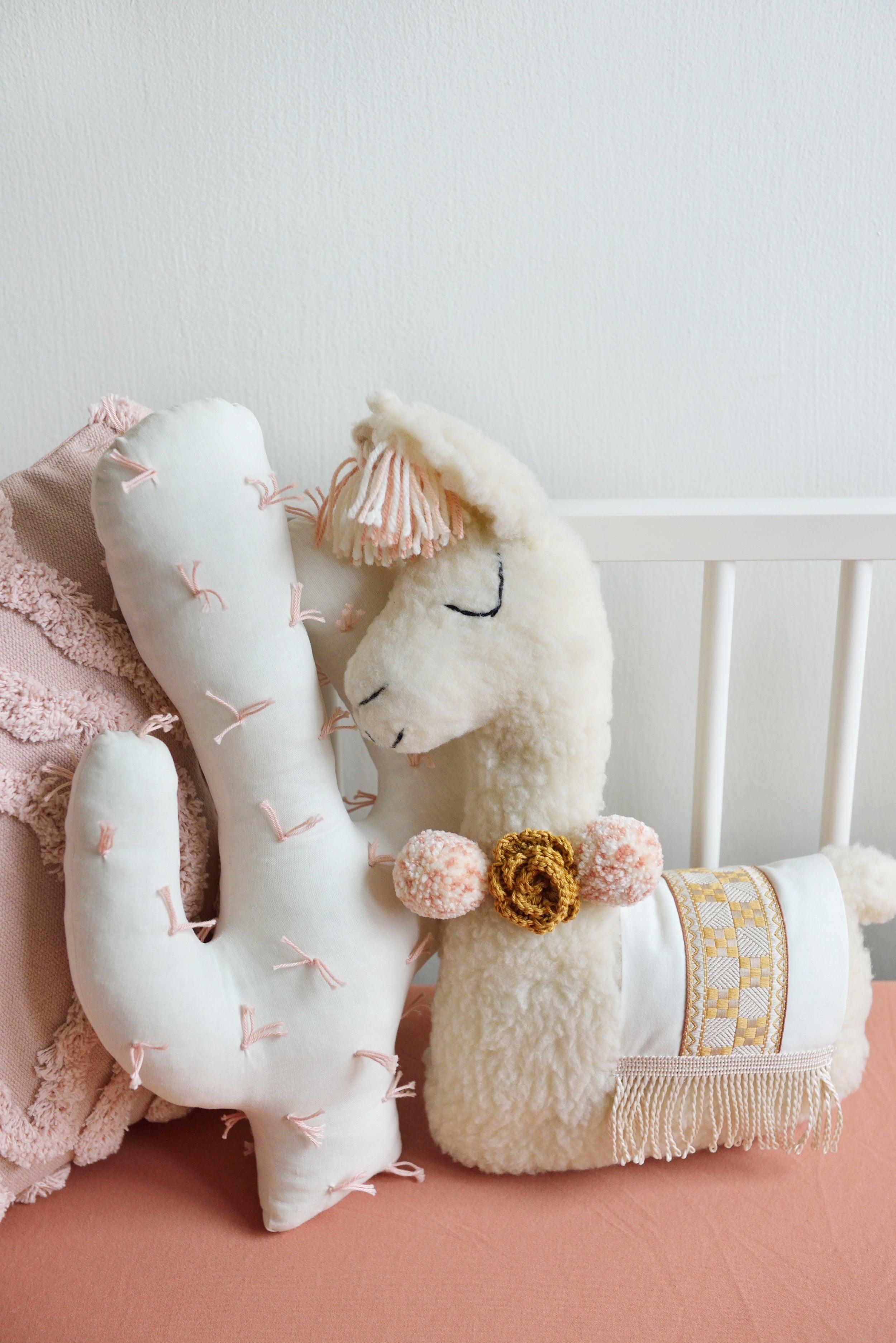 Pastel Llama Decor Pillow