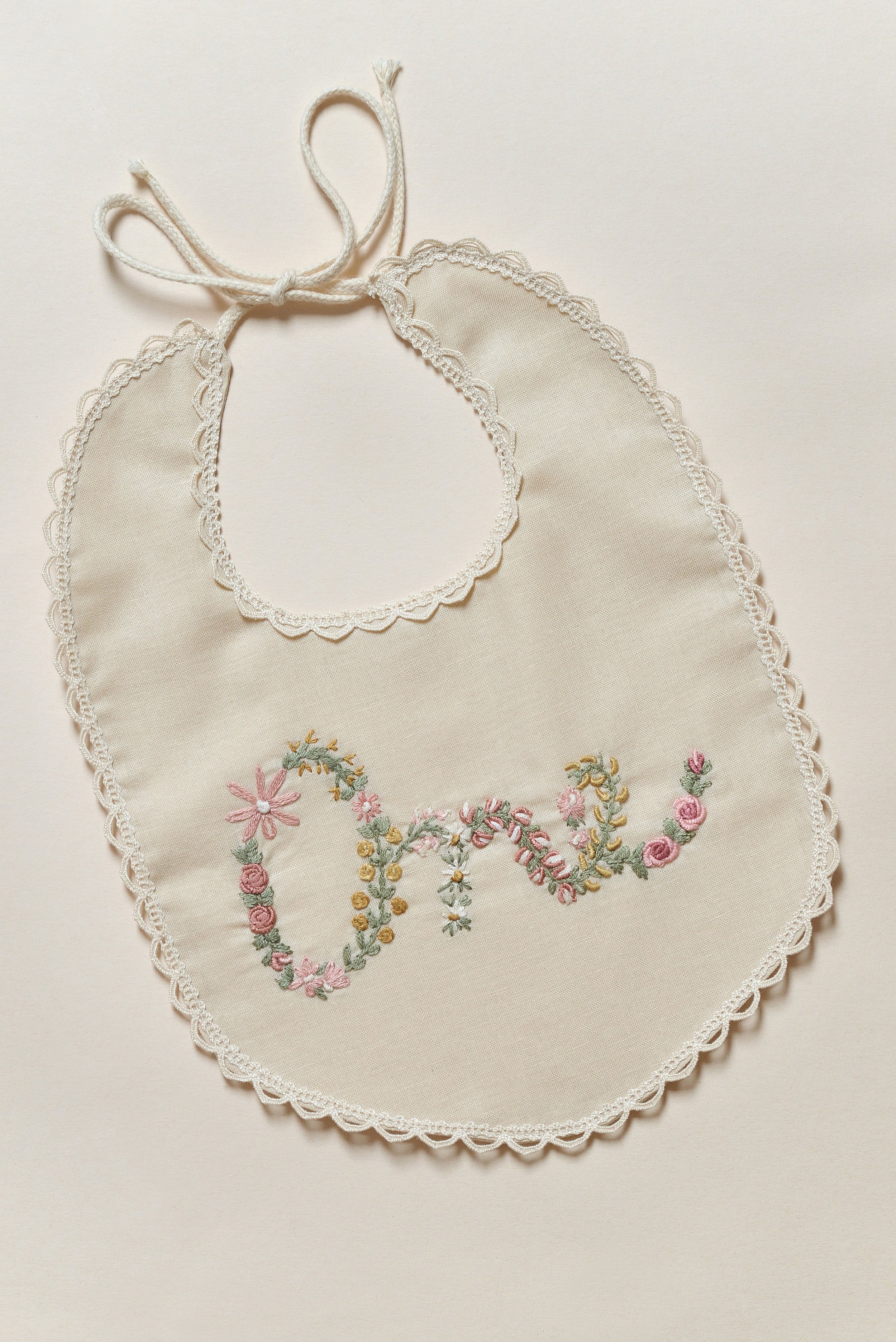 Floral Milestone Bib