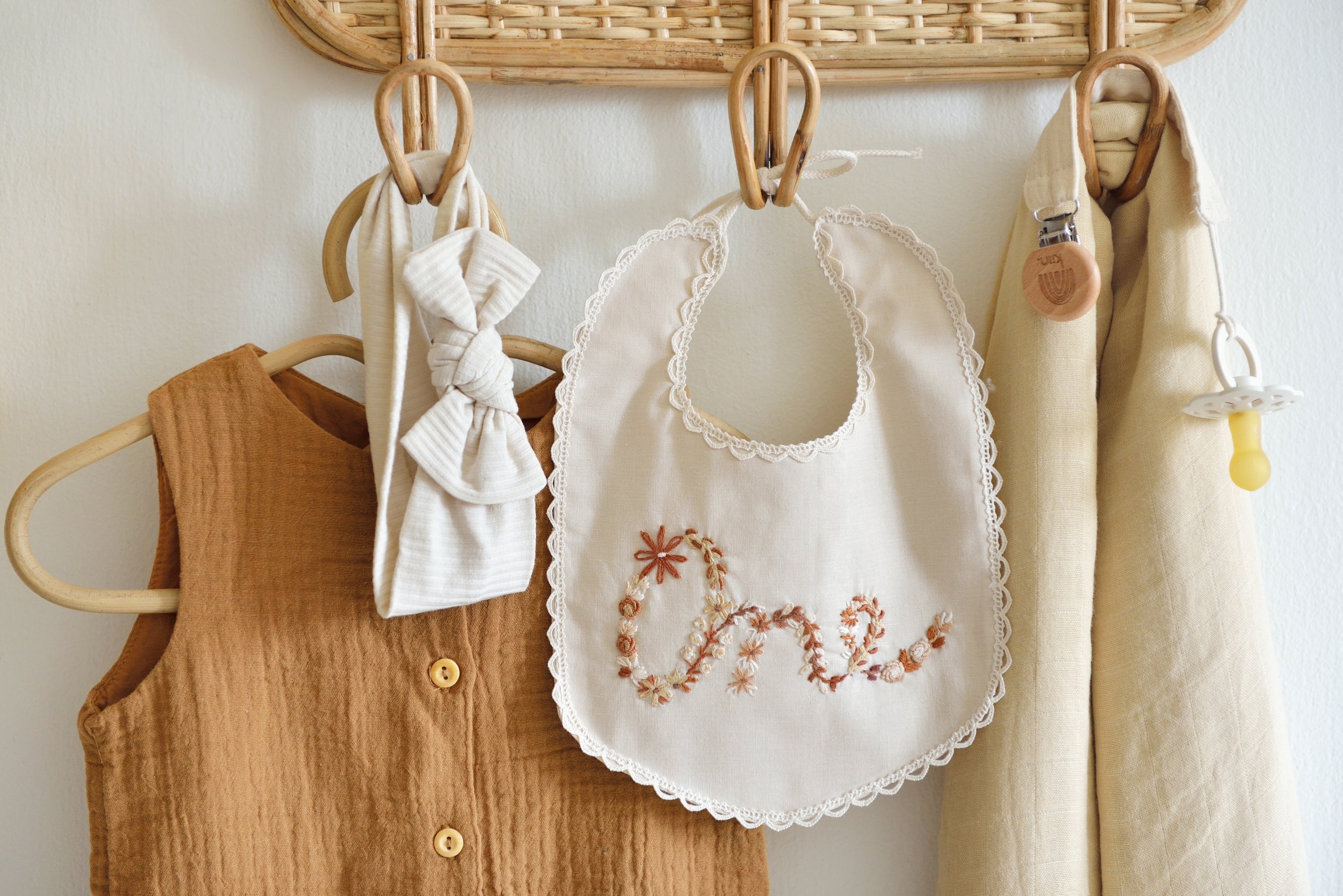 Floral Milestone Bib