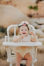 Floral Milestone Bib