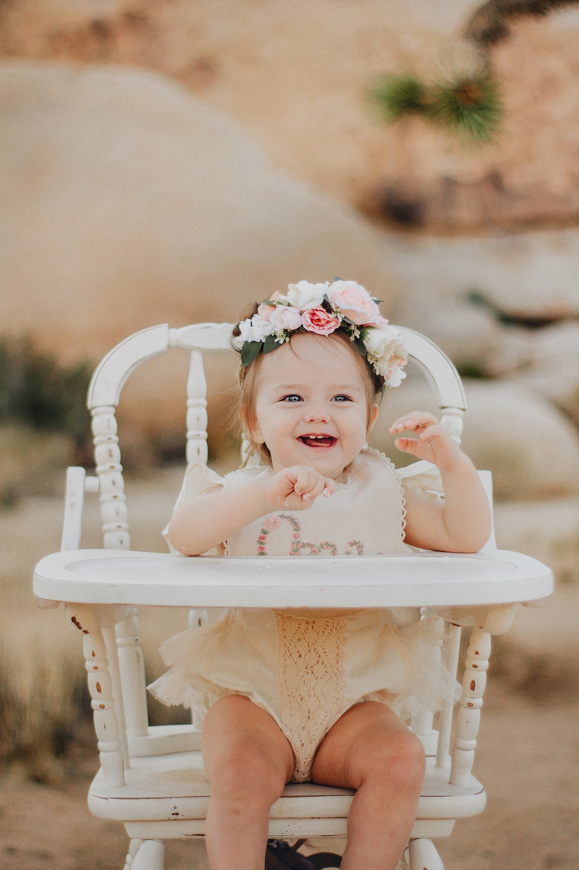 Floral Milestone Bib
