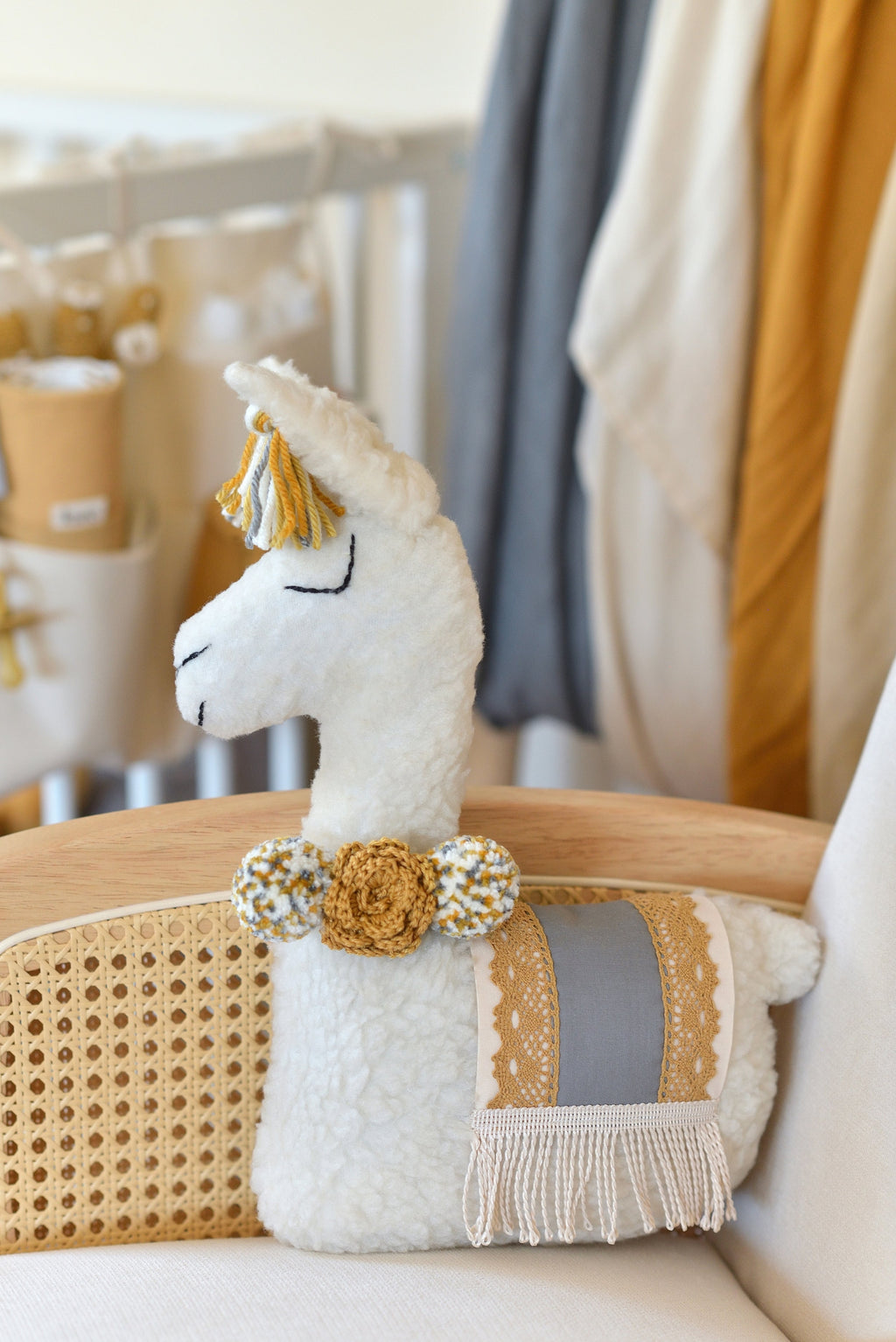 Ash Llama Decor Pillow