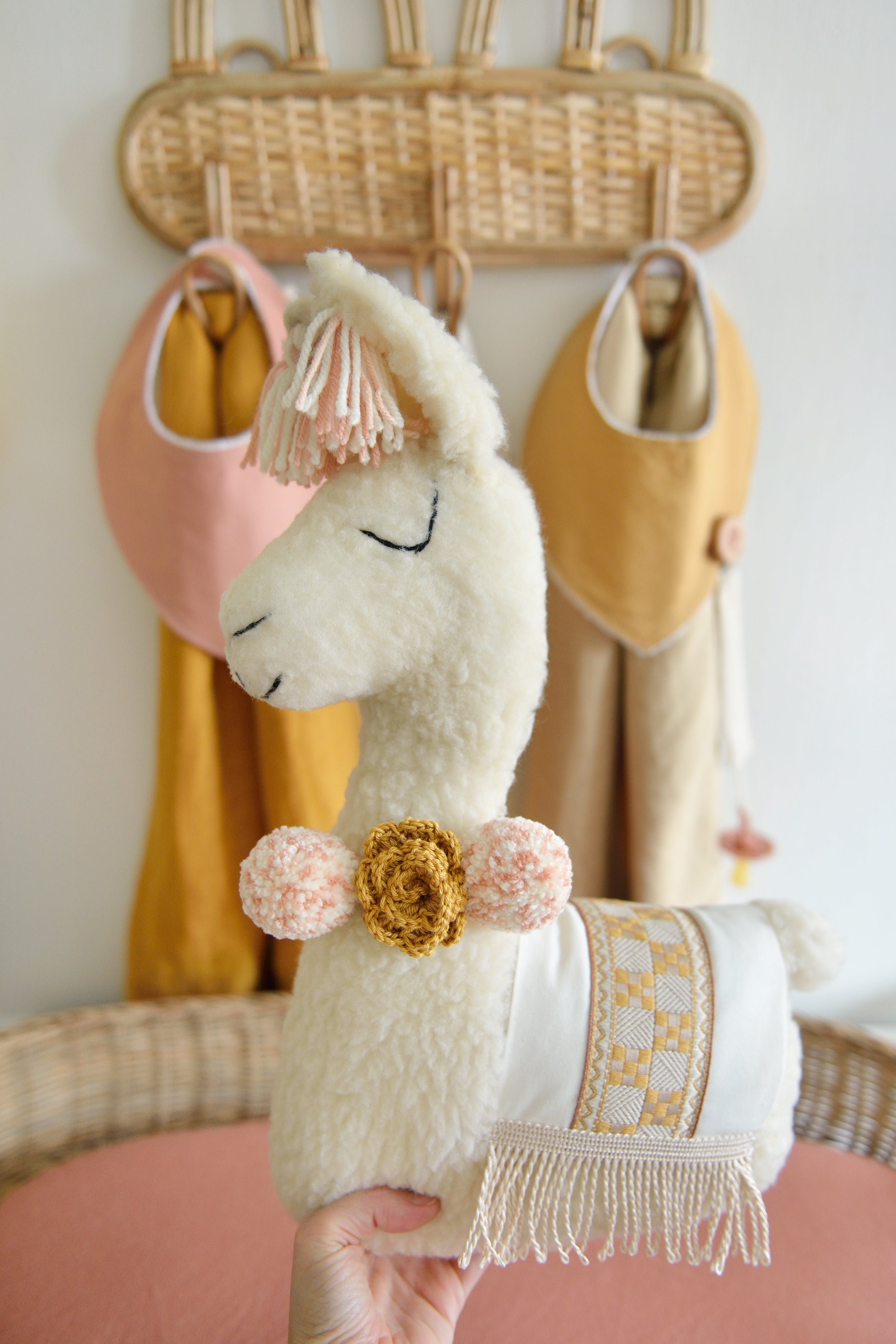 Pastel Llama Decor Pillow