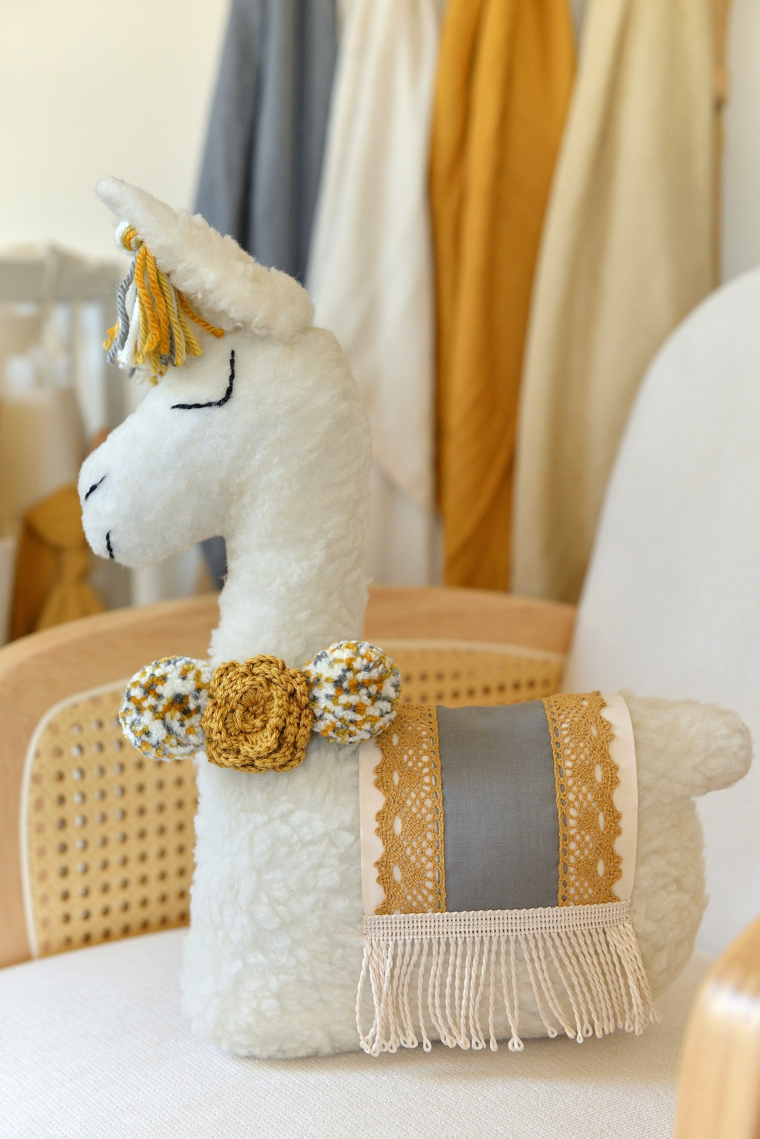 Ash Llama Decor Pillow