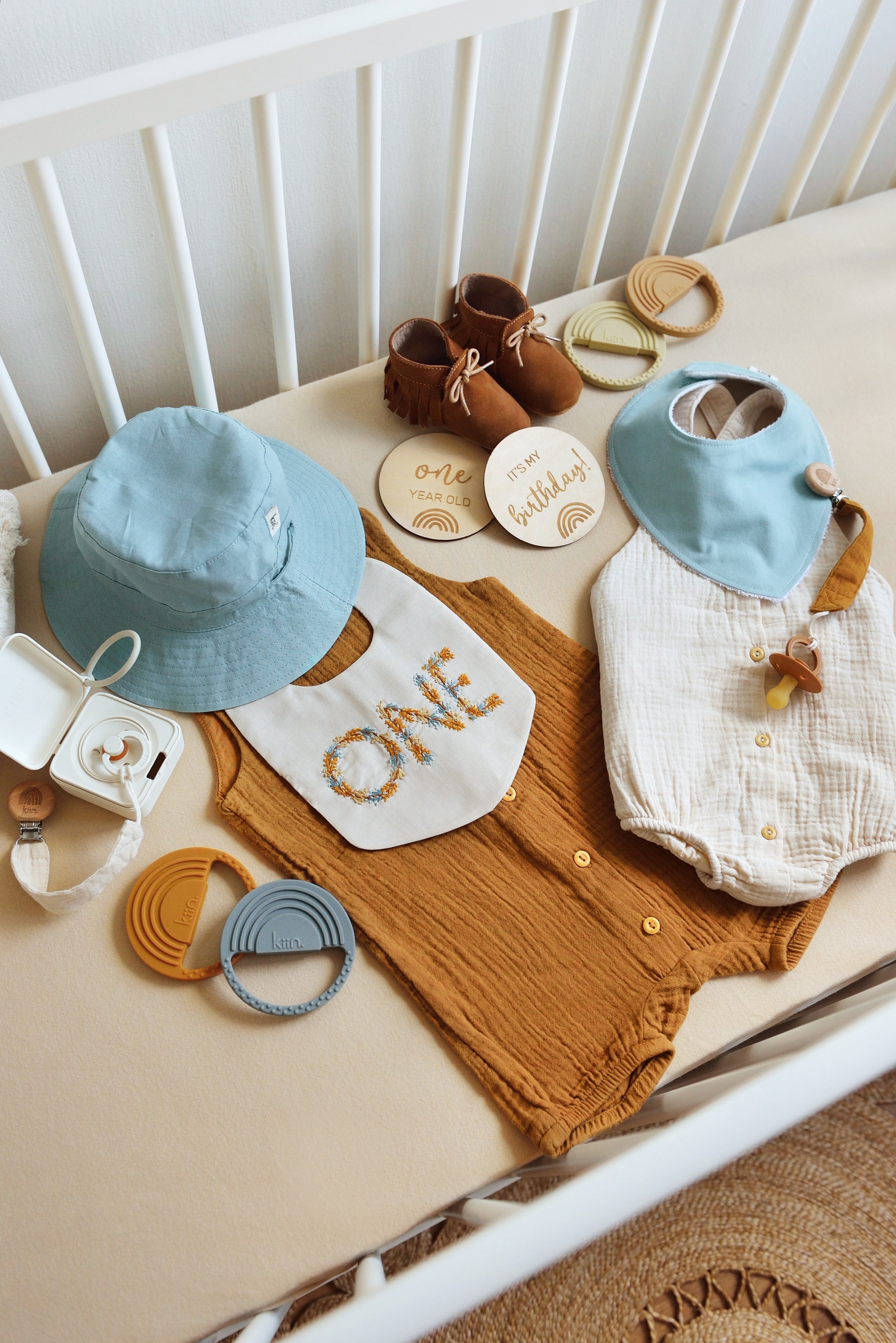 Boys Milestone Bib