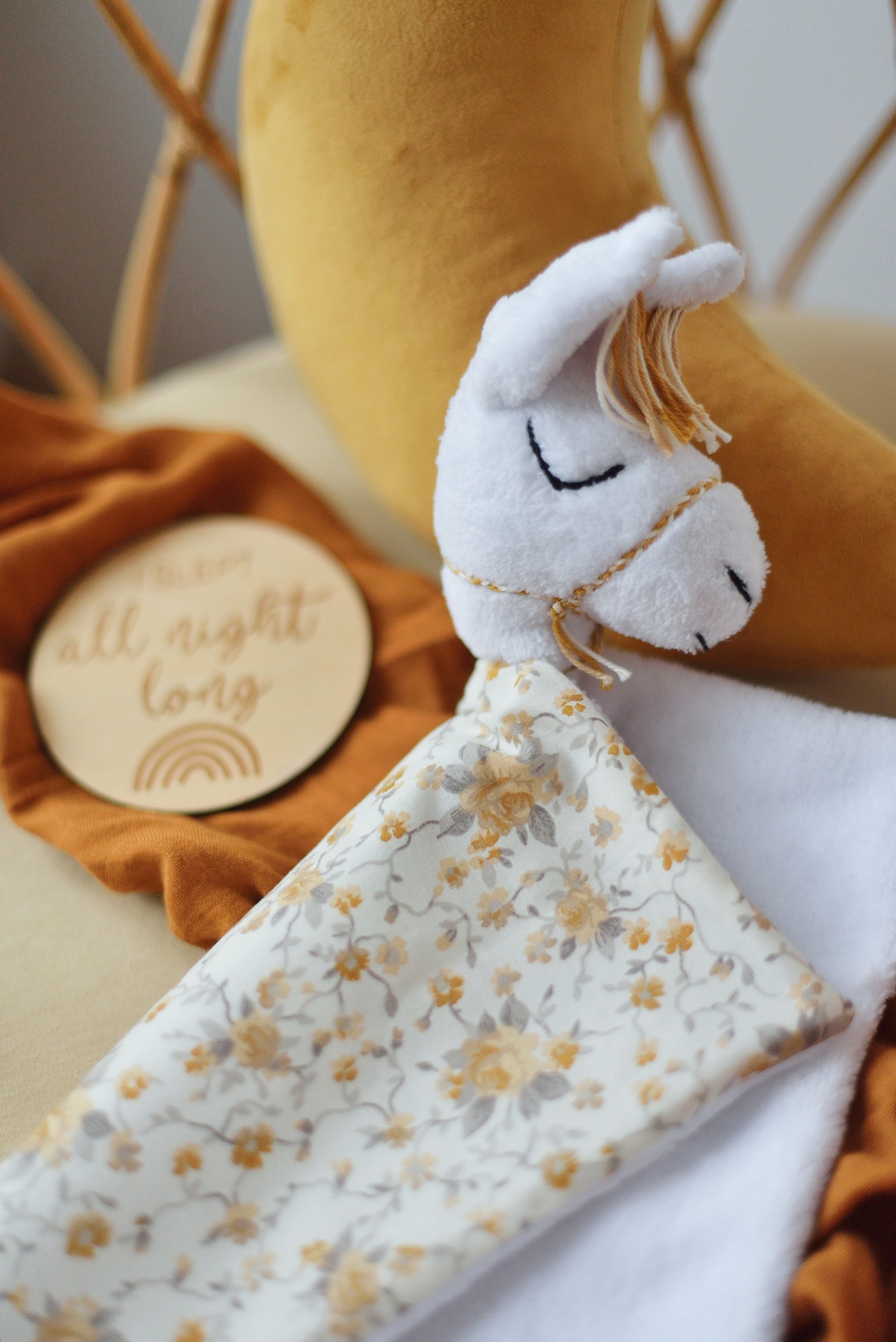 Flora Llama Baby Lovey