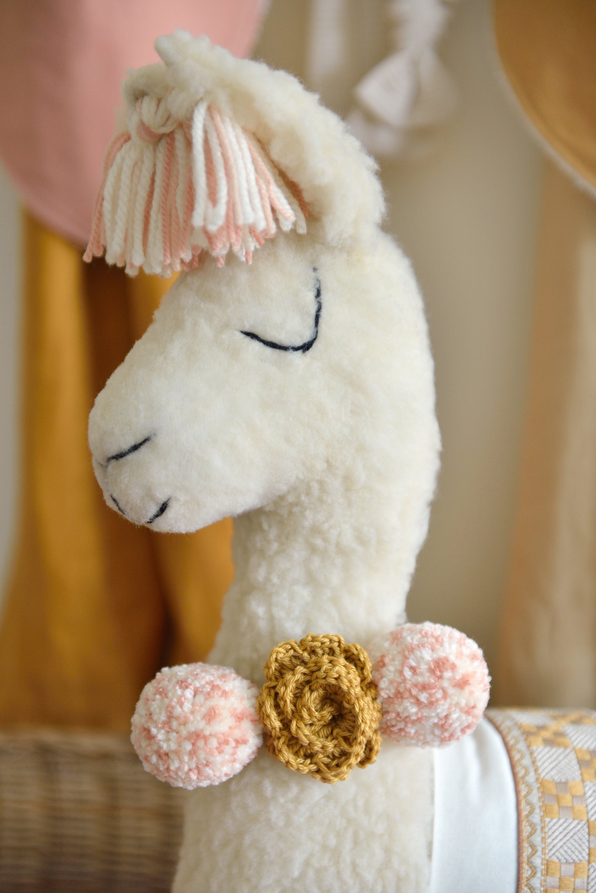 Pastel Llama Decor Pillow