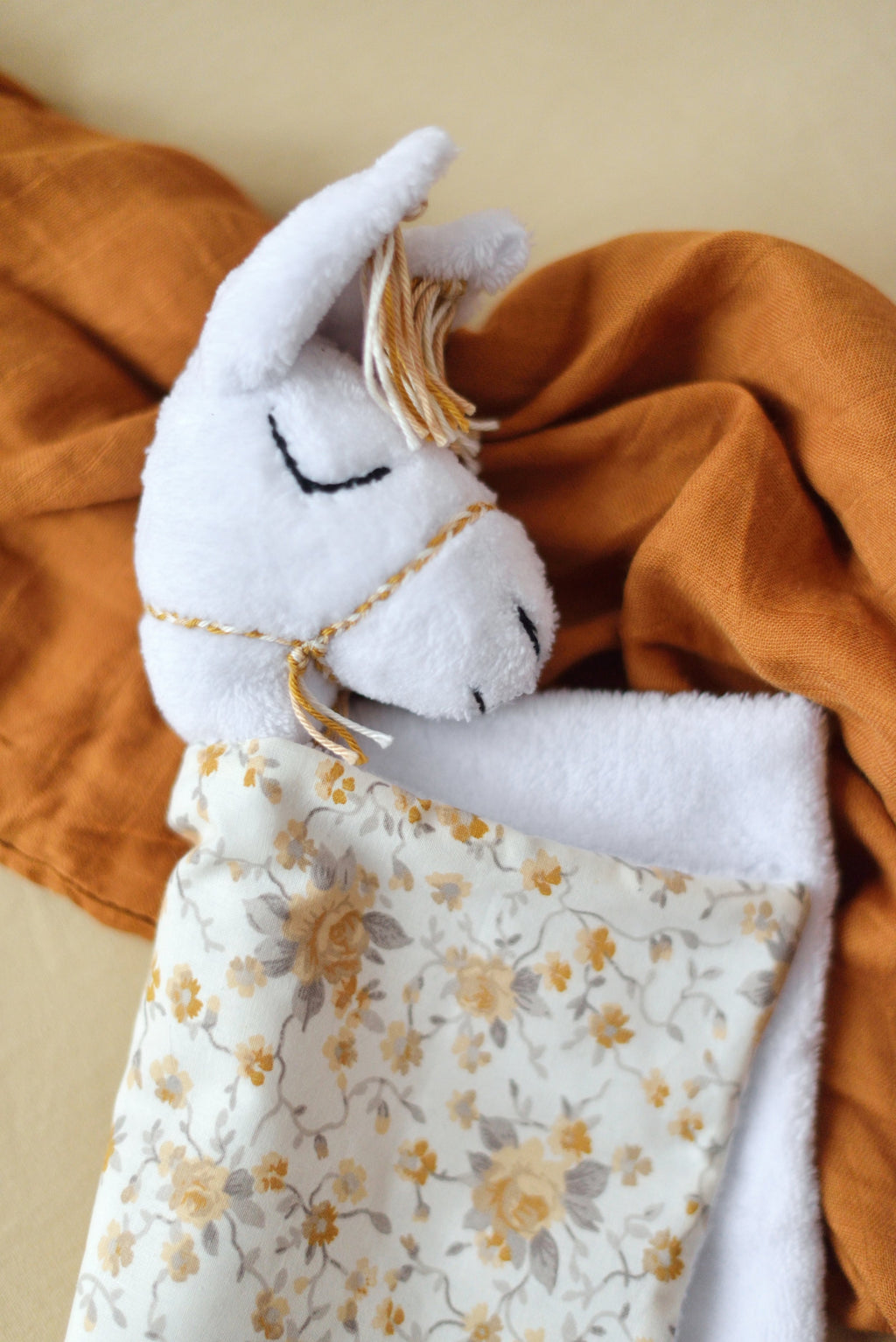 Flora Llama Baby Lovey