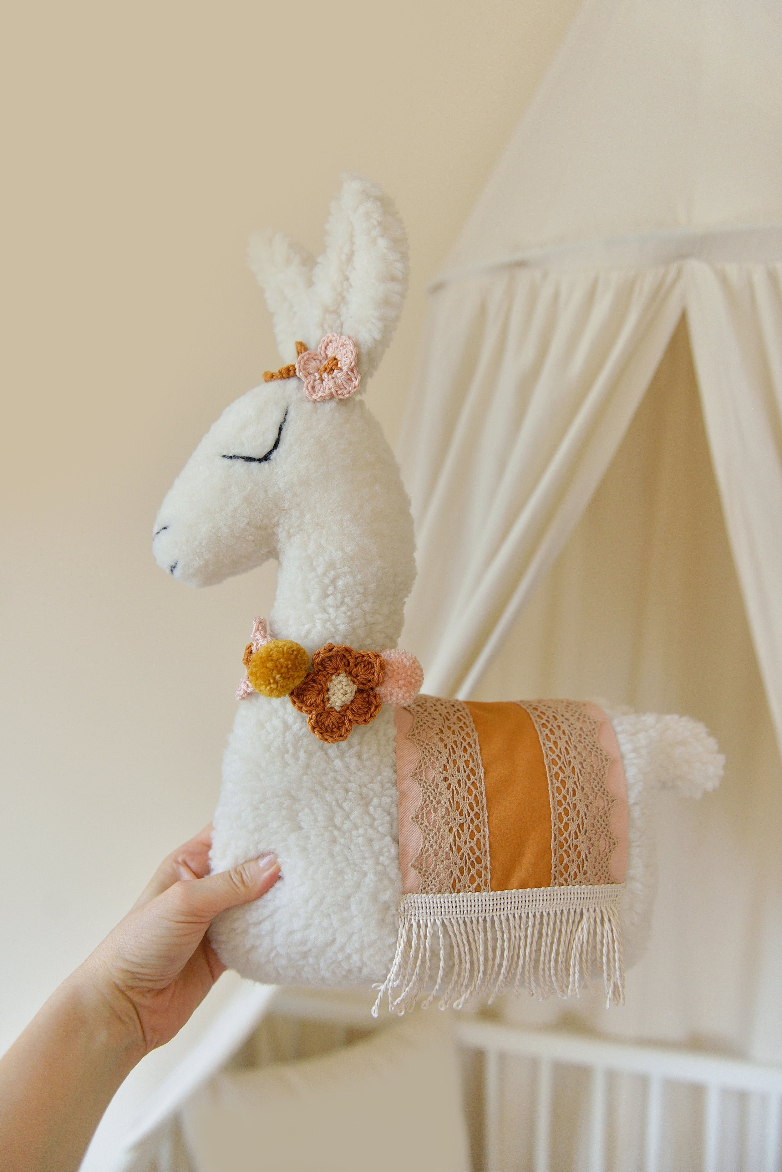 Rosie Llama Decor Pillow