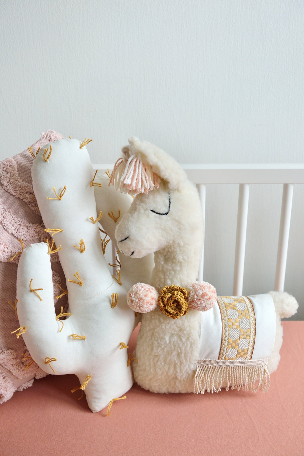 Pastel Llama Decor Pillow