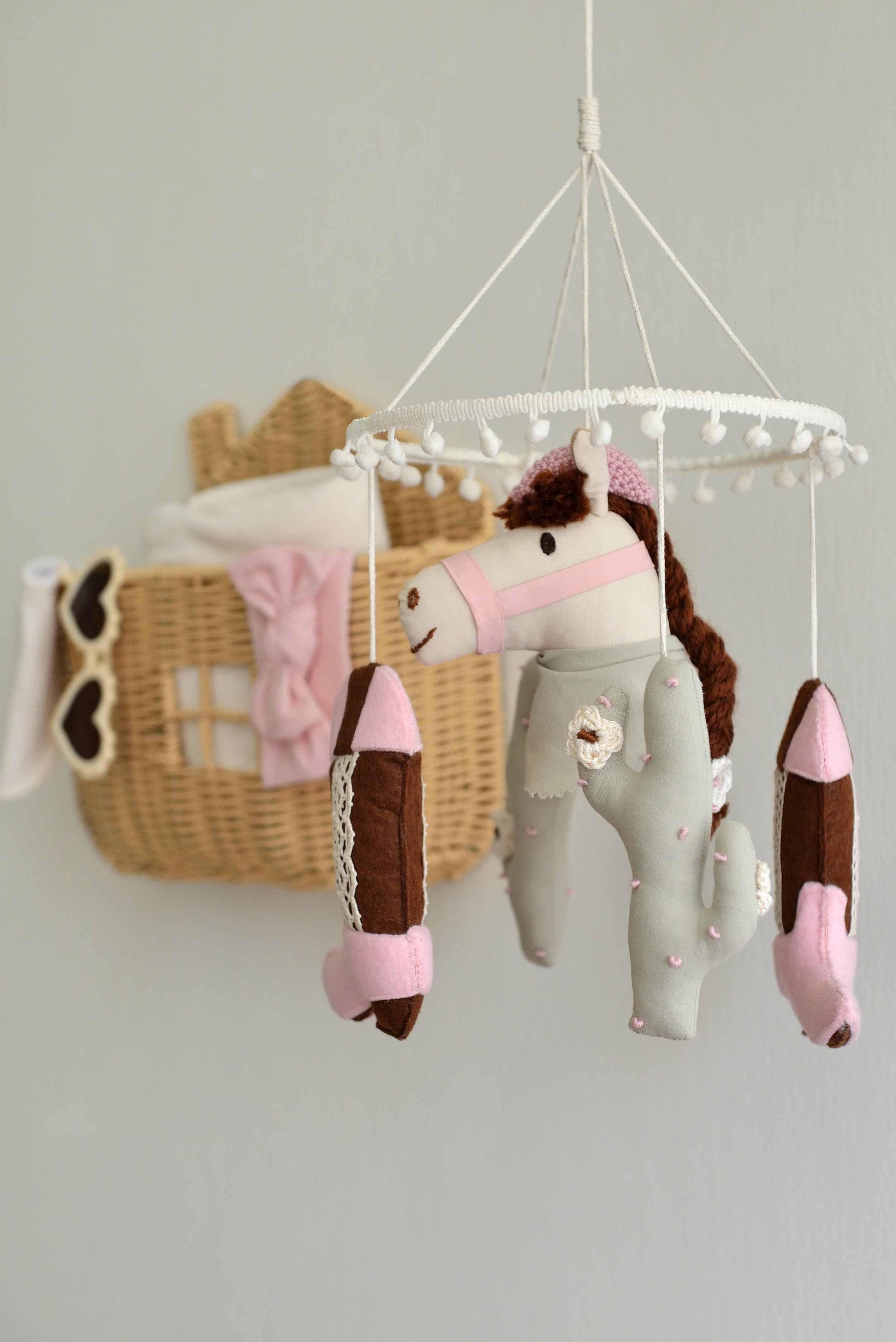 Cowgirl Nursery Mobile