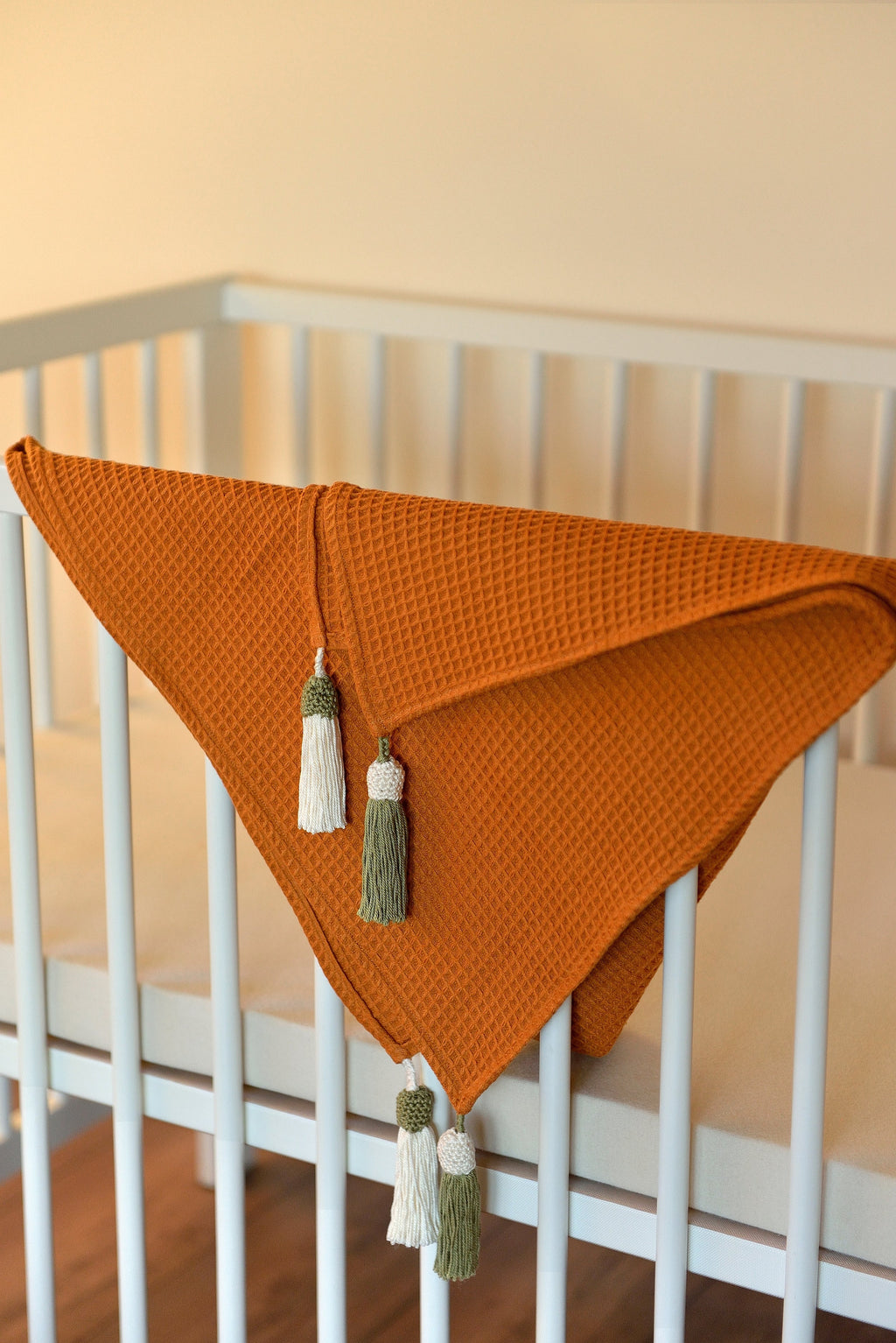 Rust Knit Blanket