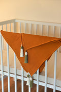 Rust Knit Blanket