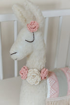 Sage Llama Decor Pillow