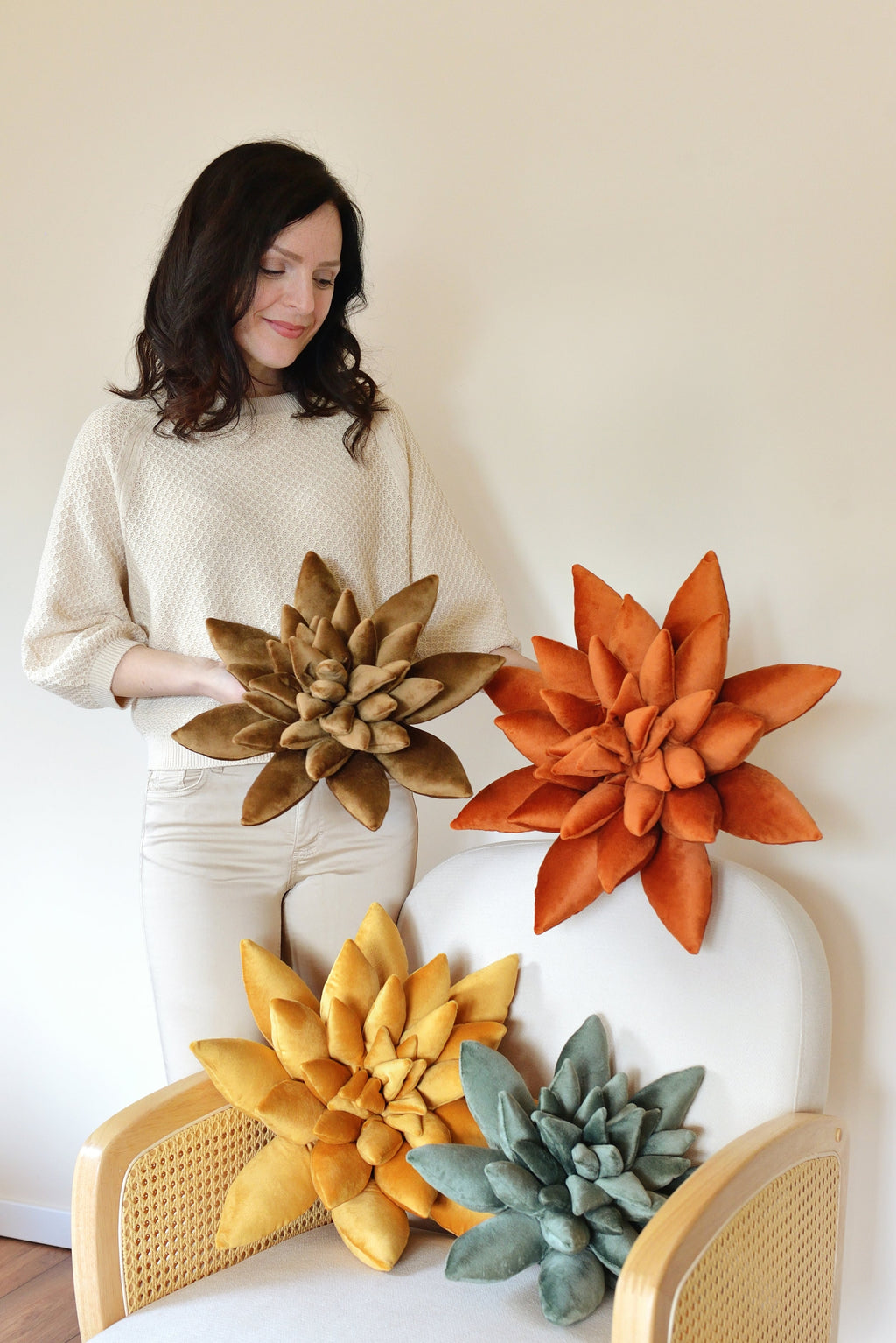 Succulent Decor Pillow