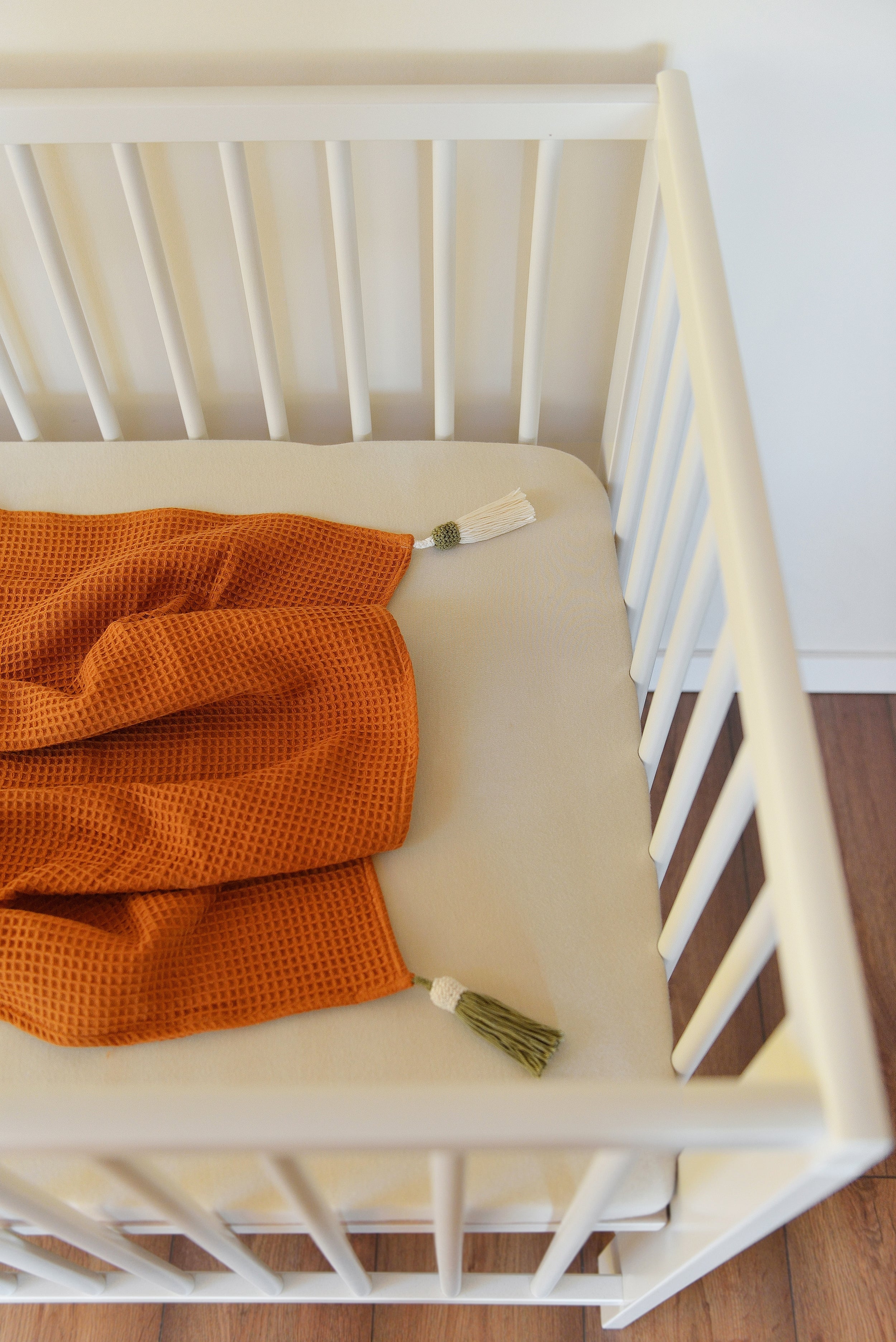 Rust Knit Blanket