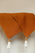 Rust Knit Blanket